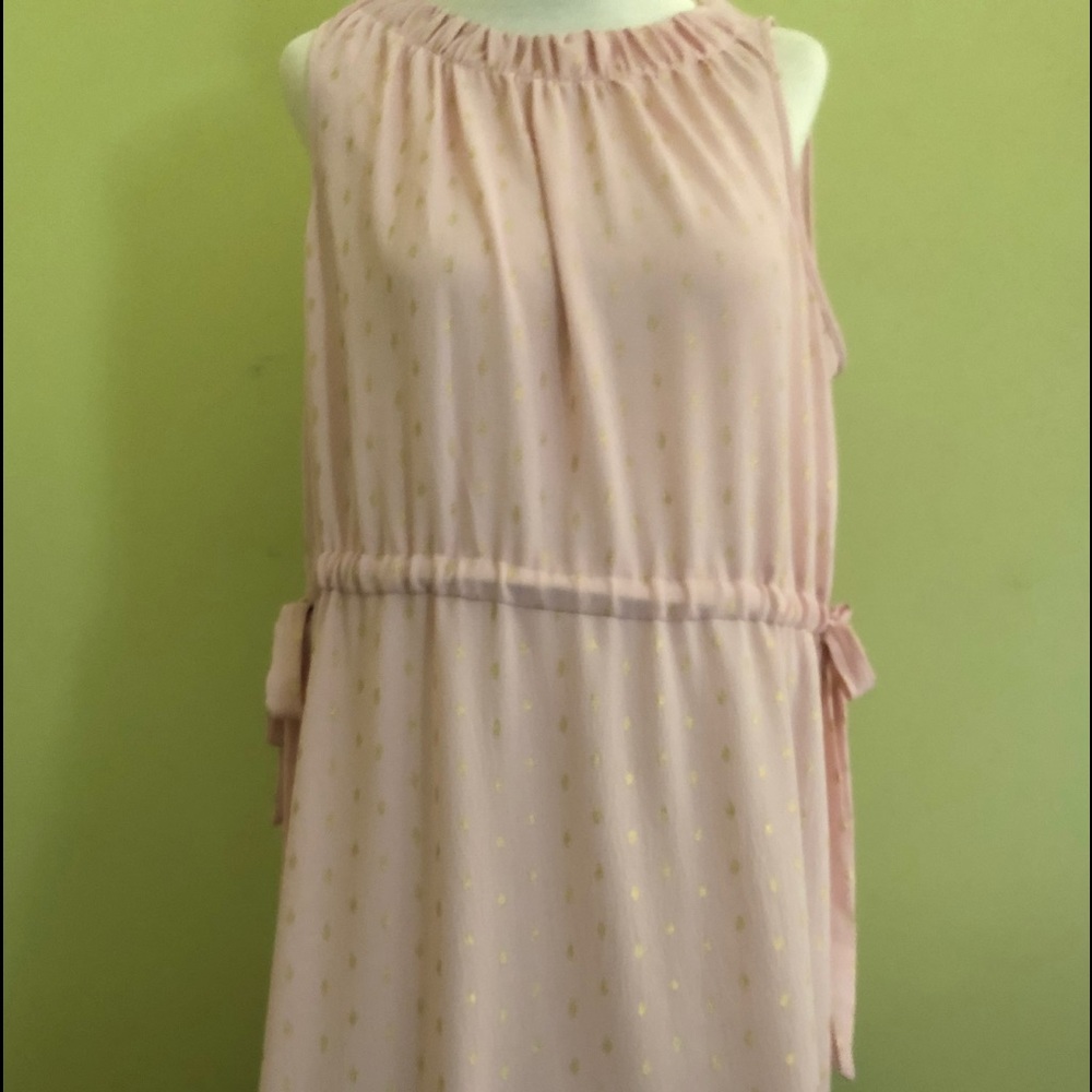 Brand New Juicy Couture Pink and Gold Sheer Dress
